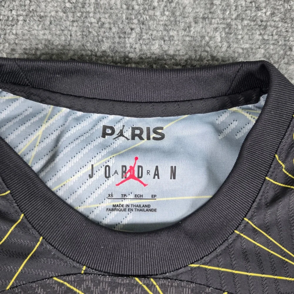 Jordan PSG Fourth Jersey Mens XS Black Yellow Dri-FIT ADV DR3797-010 NWT